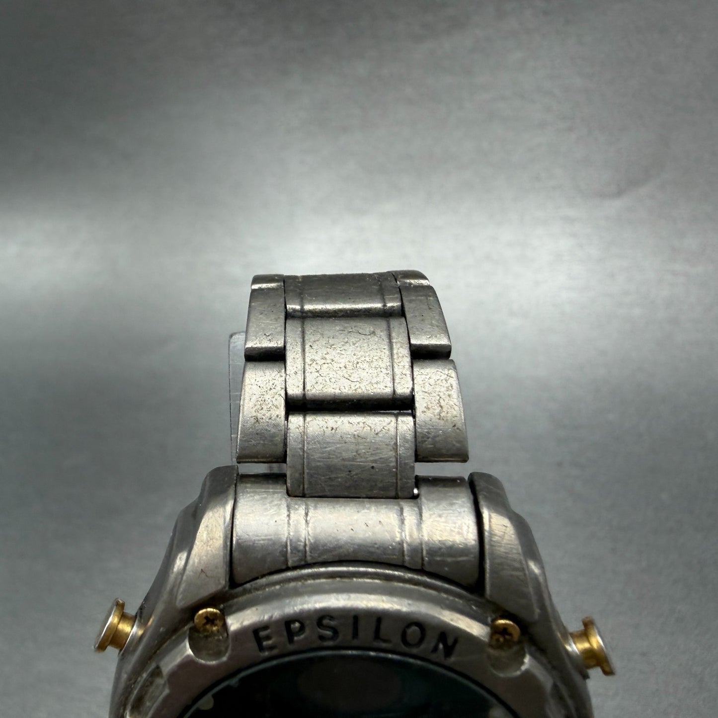 Seiko ALBA Epilon Watch Men 40mm Analog Digital Alarm Chrono V085-0020 New Batt4