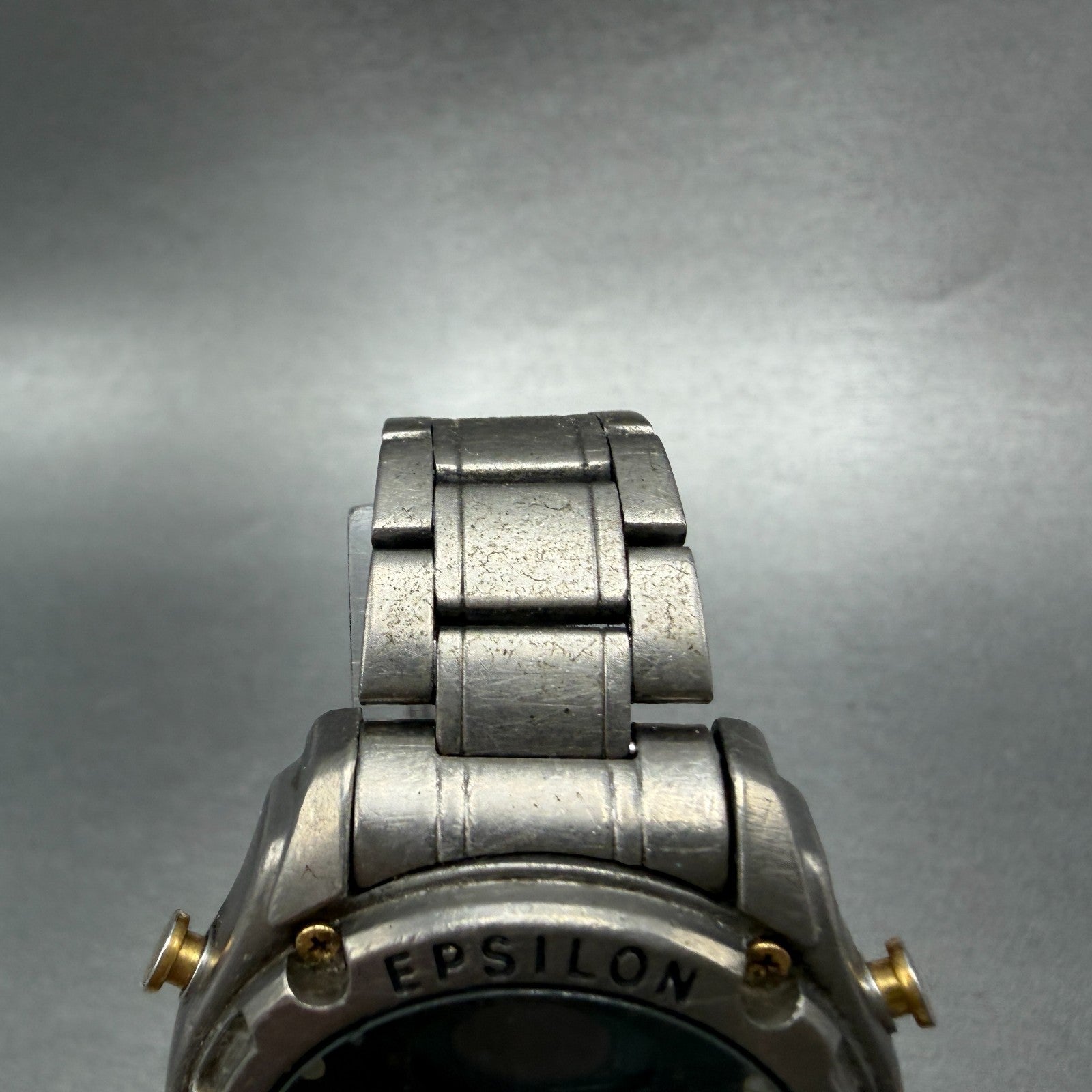 Seiko ALBA Epilon Watch Men 40mm Analog Digital Alarm Chrono V085-0020 New Batt4