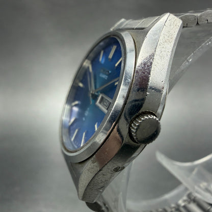 Seiko Watch Women 26mm Blue Dial Silver Tone Daydate Round 2623-0100 PARTS3