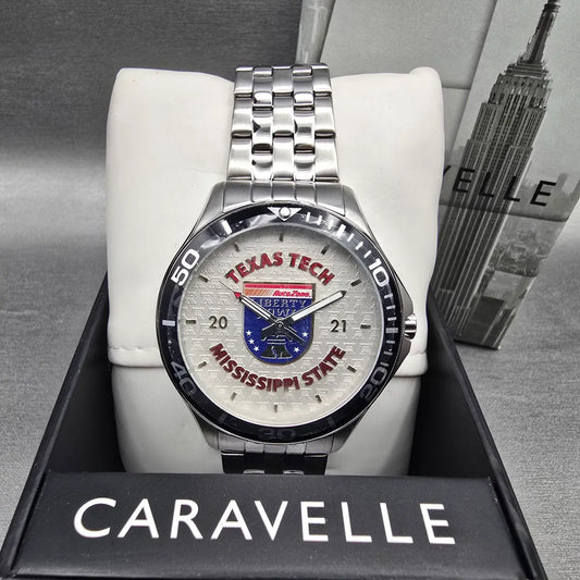 Bulova Caravelle 2021 Liberty Bowl Watch Men 43mm Silver Dial 43B162 New Battery0