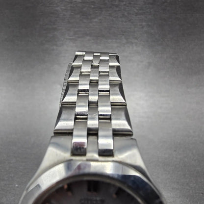 Citizen Eco-Drive Croso Watch Women 27mm Gray Dial Silver Daydate Round Runs JP4