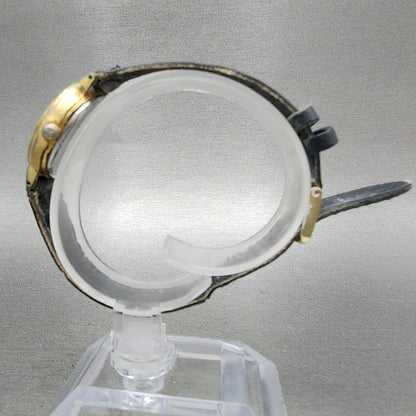 Rioch Watch Women 24mm White Dial Gold Tone Round New Battery Vintage6