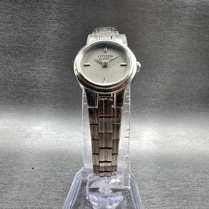Citizen Watch Women 19mm Silver Dial Silver Tone Round 5920-S98608 New Battery5