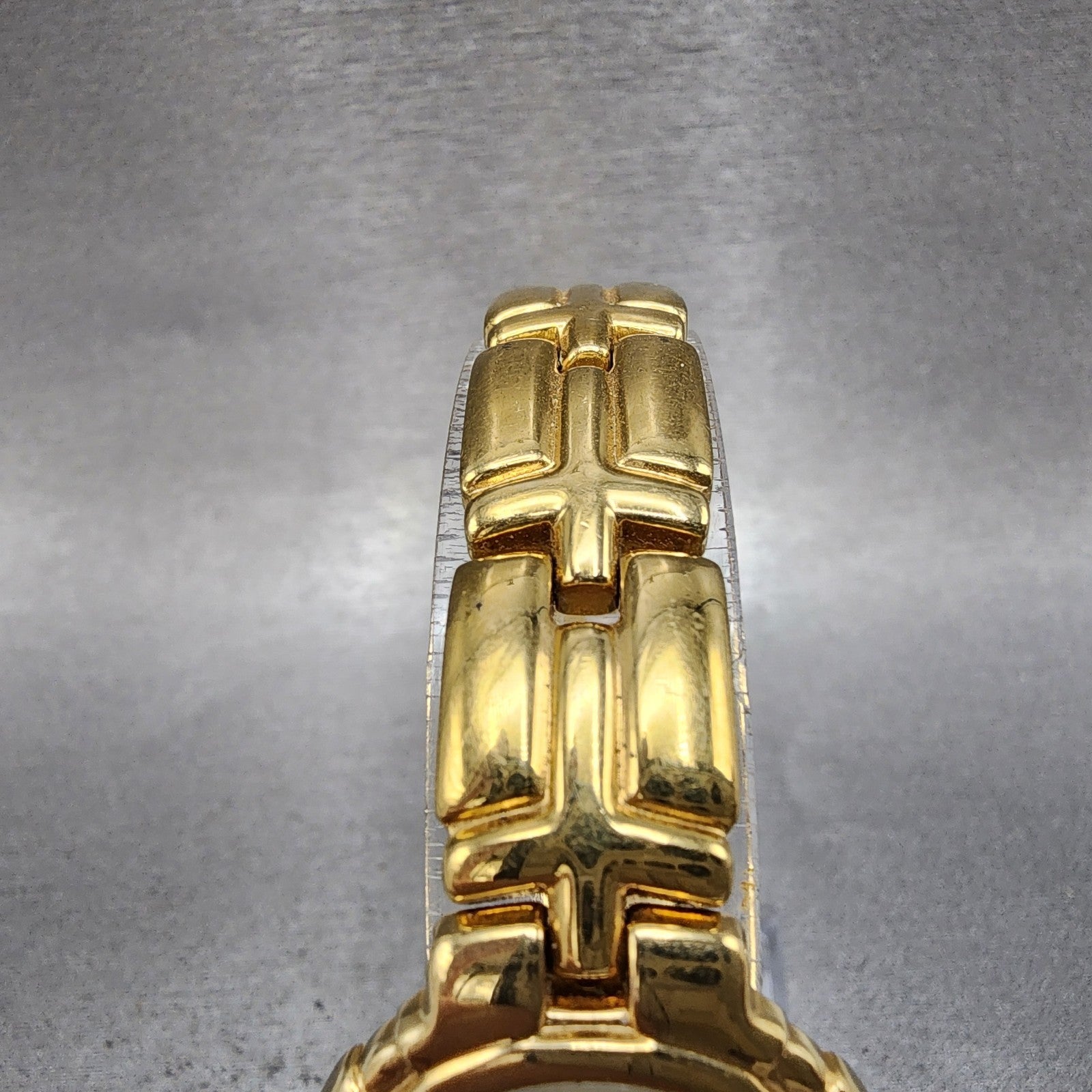 Bulova Watch Women 26mm Gold Dial Gold Tone Round 97P44 New Battery VTG4