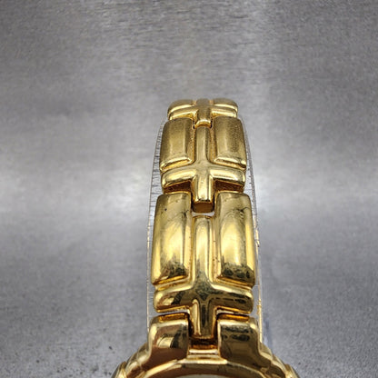 Bulova Watch Women 26mm Gold Dial Gold Tone Round 97P44 New Battery VTG4
