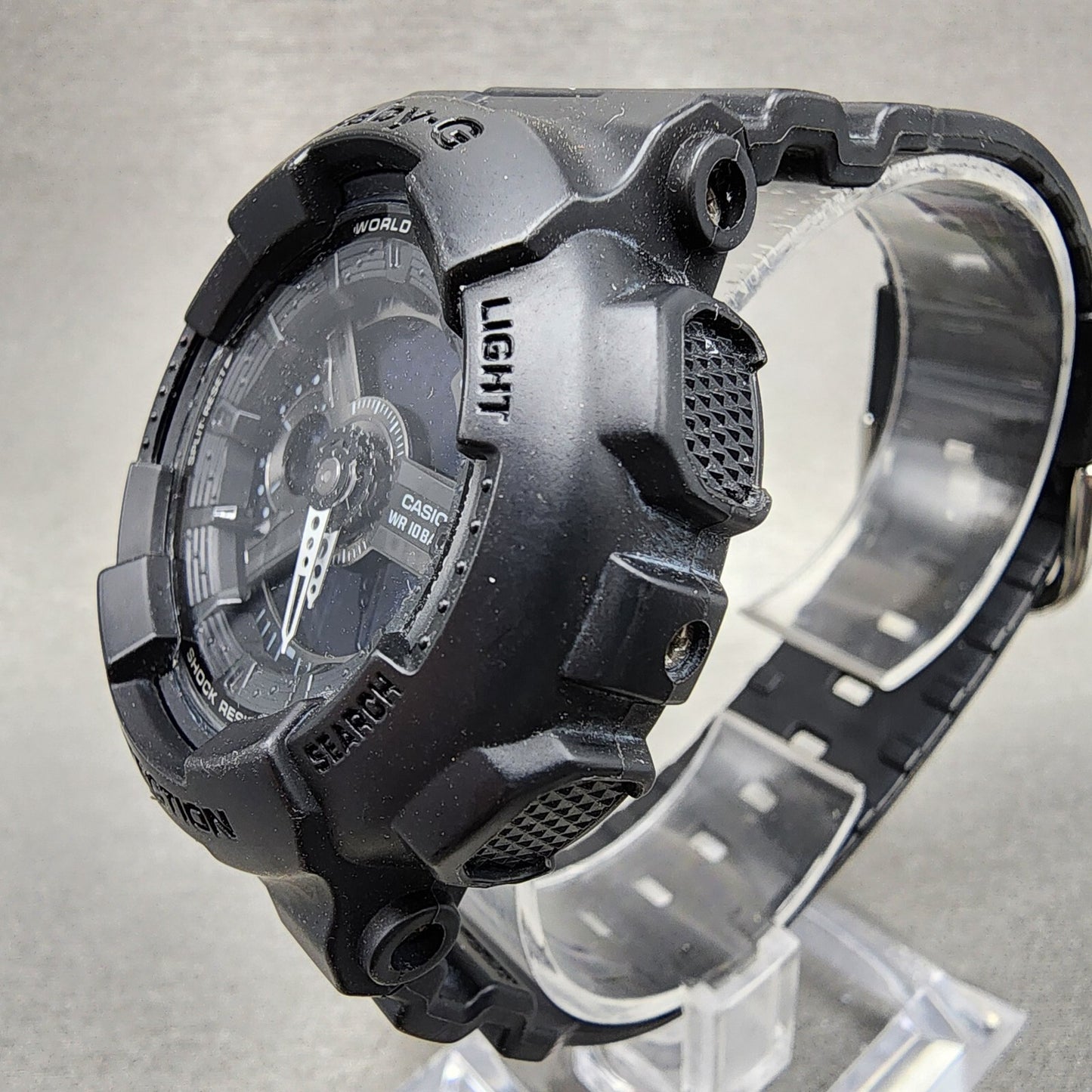 Casio BabyG BA110BC Watch Women 43mm Analog Digital Black Tone Round New Batt2