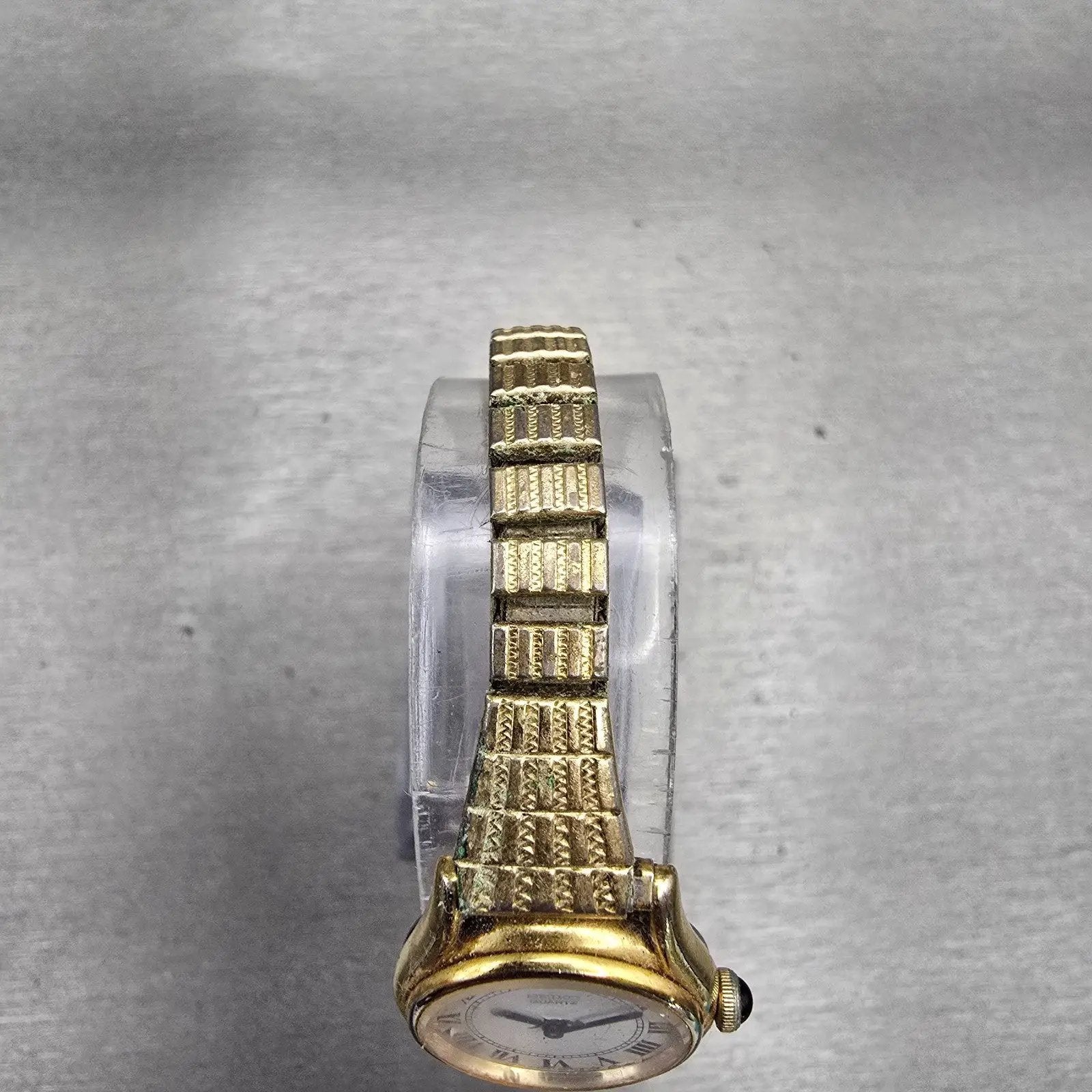 Seiko Watch Women 20mm White Dial Gold Tone Round 1400-0029 Vintage New Battery4