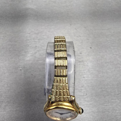 Seiko Watch Women 20mm White Dial Gold Tone Round 1400-0029 Vintage New Battery4
