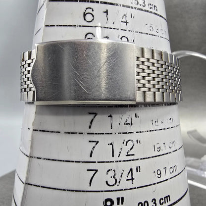 Citizen Crystron Watch Men 34mm White Dial Steel Daydate CQ 4-850904K PARTS11