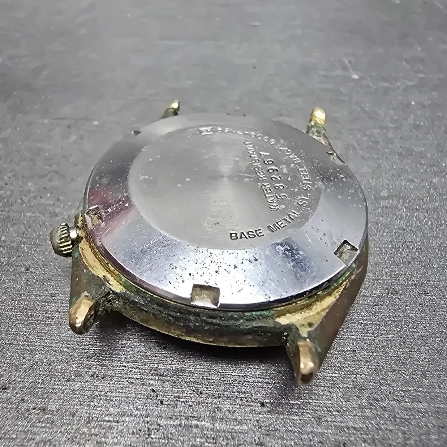 Seiko Automatic Watch Men 35mm Gold Dial Gold Tone Daydate 6309-7159 PARTS9