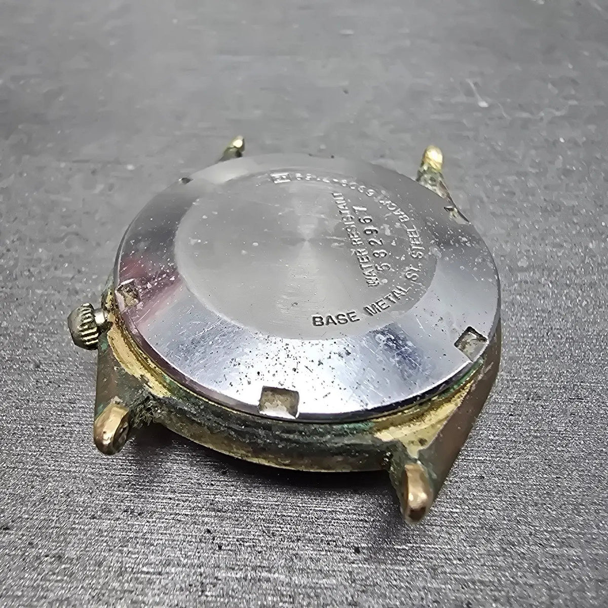 Seiko Automatic Watch Men 35mm Gold Dial Gold Tone Daydate 6309-7159 PARTS9