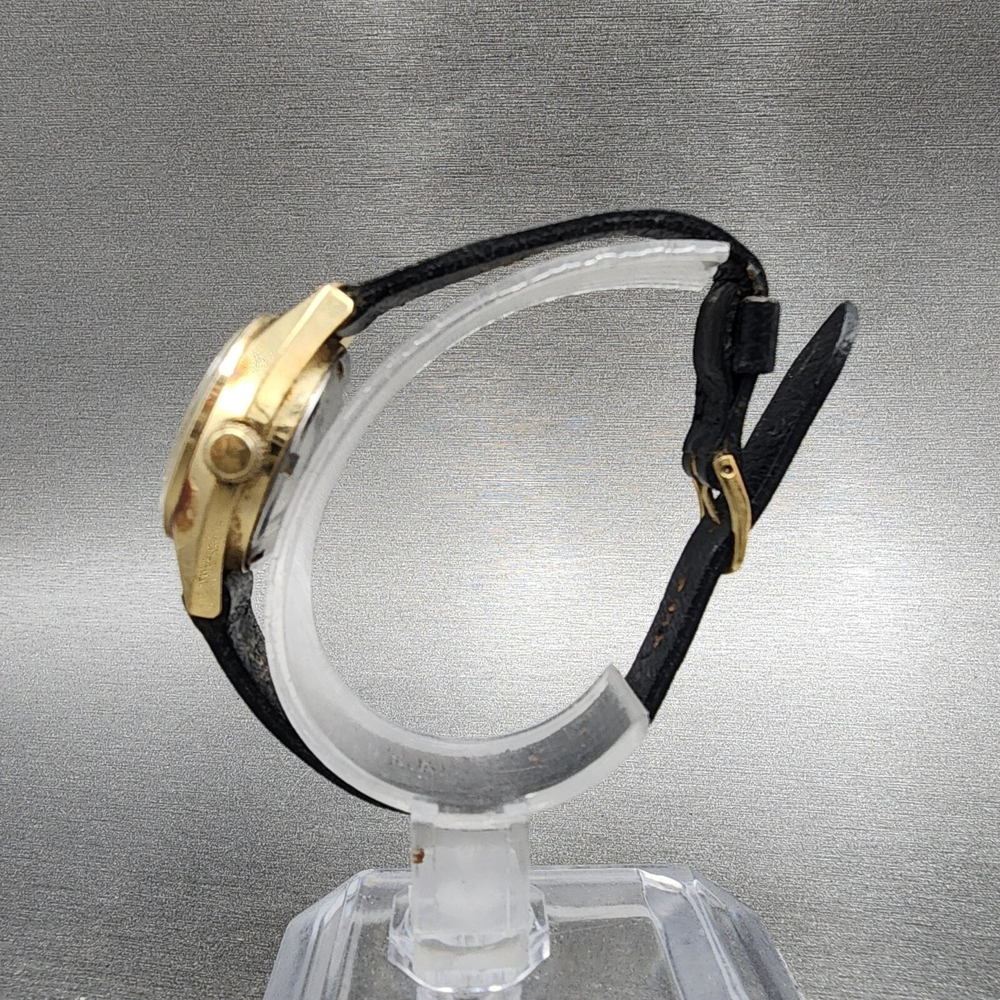 Seiko Automatic Watch Women 24mm Brown Dial Gold Tone Daydate READ!!!! Runs6