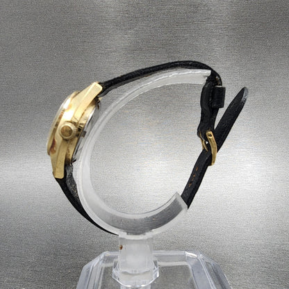 Seiko Automatic Watch Women 24mm Brown Dial Gold Tone Daydate READ!!!! Runs6