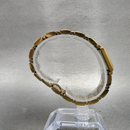 Seiko Tank Watch Women 20mm White Dial Gold Tone Square V4006530 New Battery8