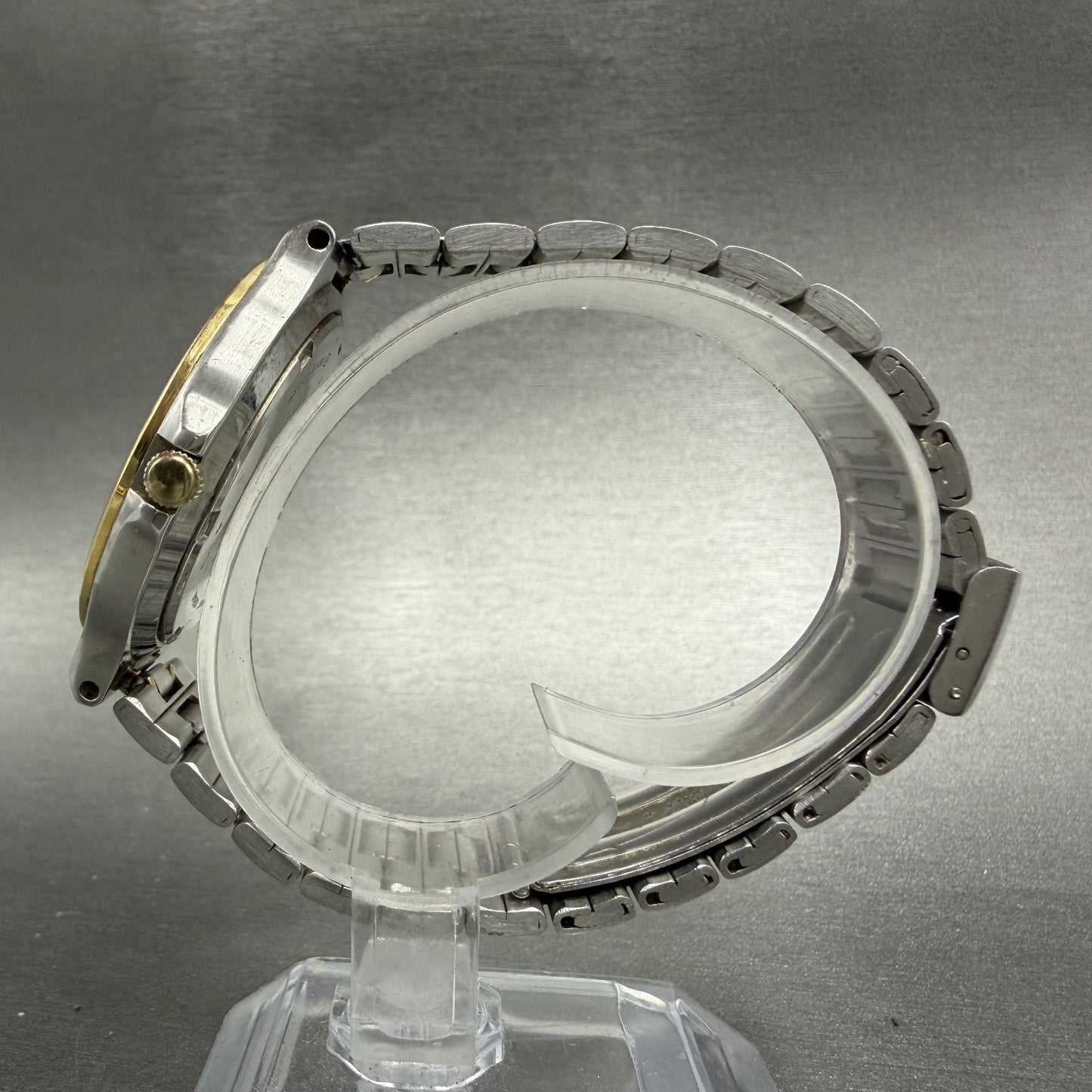 Seiko SQ Dive Watch Men 39mm White Dial Two Tone Daydate 5Y23-6130 New Battery6