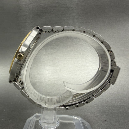 Seiko SQ Dive Watch Men 39mm White Dial Two Tone Daydate 5Y23-6130 New Battery6