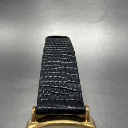 Seiko Watch Men 30mm Champagne Dial Gold Tone Rectangle 8621-5009 New Battery 5G5