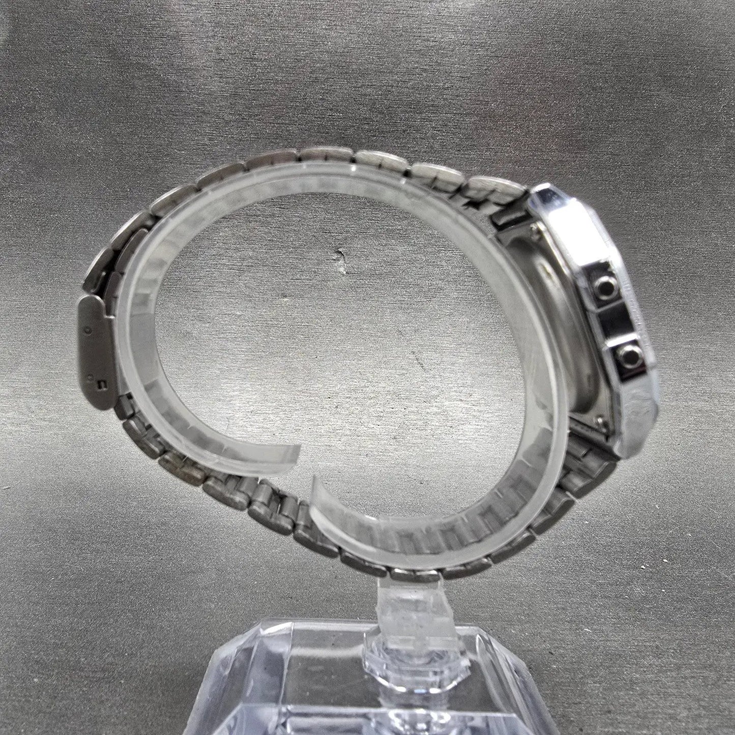 Casio Digital Alarm Chronograph Watch Men 33mm Silver Dial A158W New Battery EVF8