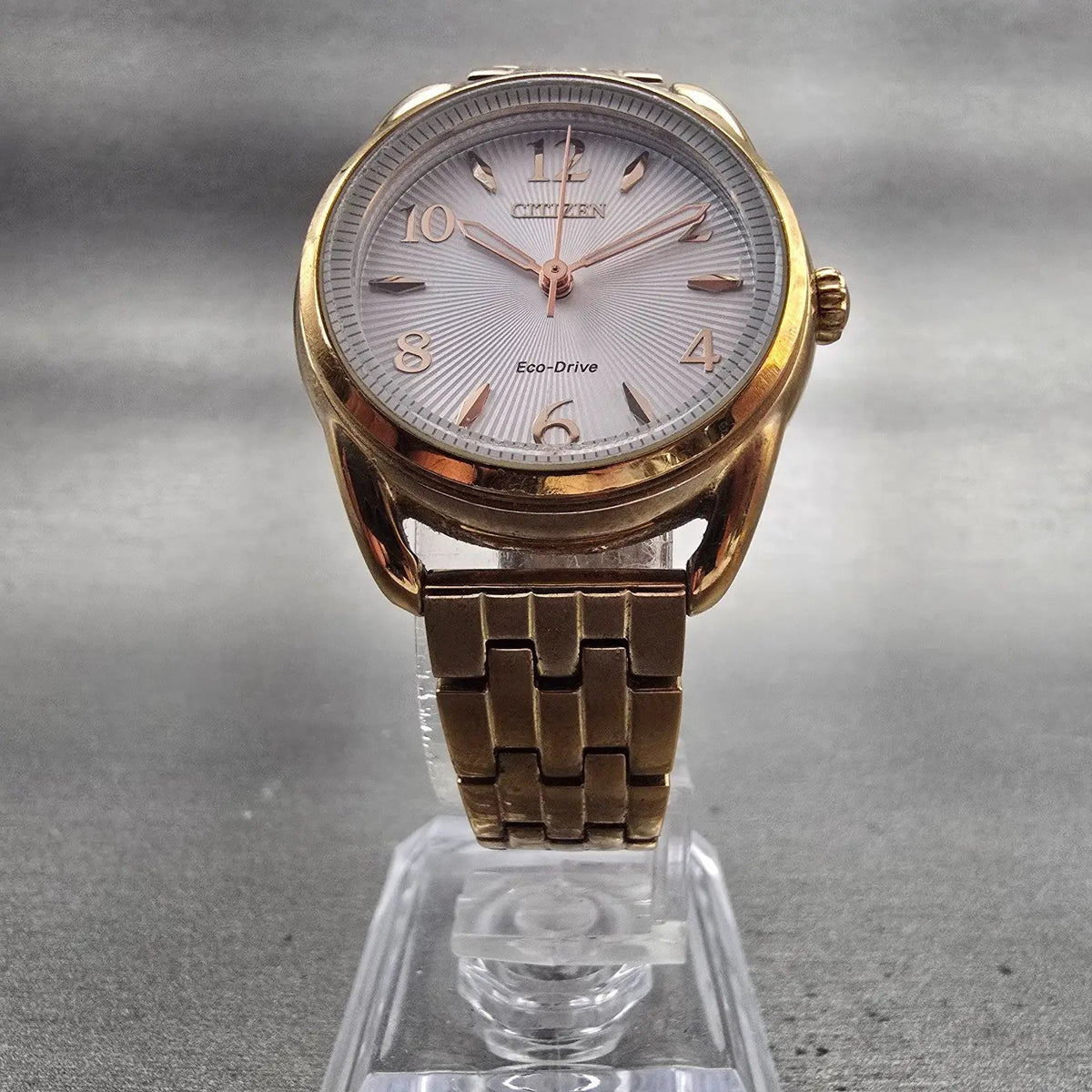 Citizen Eco-Drive Watch Women 29mm White Dial Rose Gold Tone J730-S121175 Works5