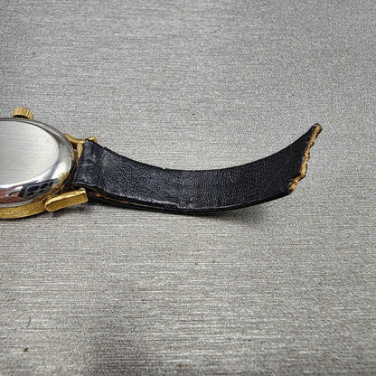 Bucherer Watch Women 17mm Champagne Dial Gold Plated Manual Wind Runs VTG8