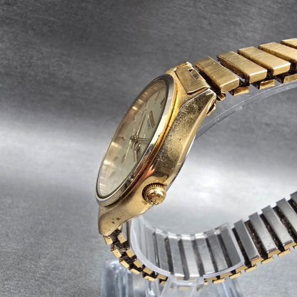 Citizen CQ Watch Men 35mm Champagne Dial Gold Tone Daydate 6101-915071 New Batt2