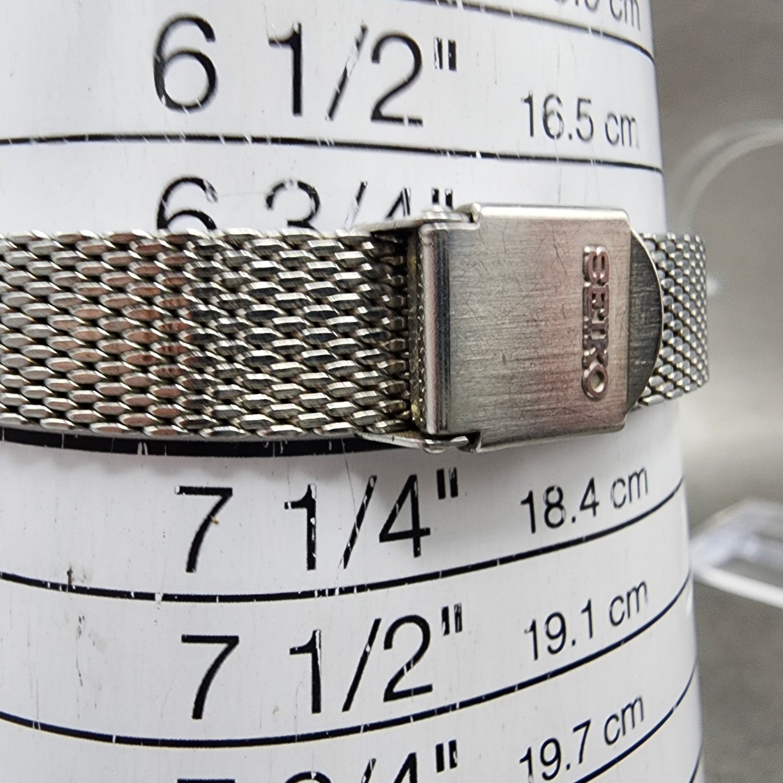 Seiko Tank Watch Women 16mm Brown Dial Silver Tone Rectangle 113840 Manual Runs10