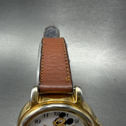 Lorus Mickey Mouse Watch Women 34mm White Dial Gold Tone V421-0020 New Battery4