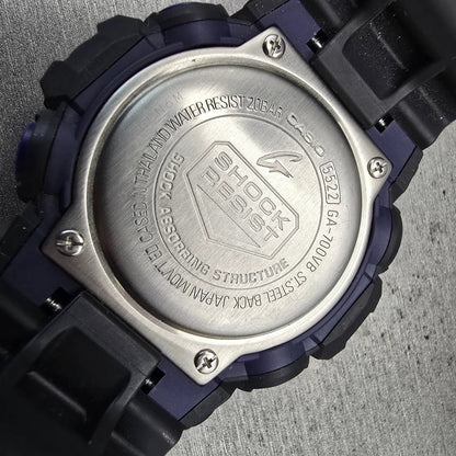 Casio G-Shock GA-700VB Watch Men 54mm Blue Dial Black Chrono Alarm New Battery10