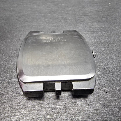 Seiko Watch Men 32mm White Dial Silver Tone Rectangle 7810-5019 Vintage PARTS10