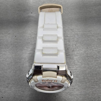 Casio Baby-G BGA-110 Watch Women 40mm Pink Dial White Chrono Alarm New Battery4