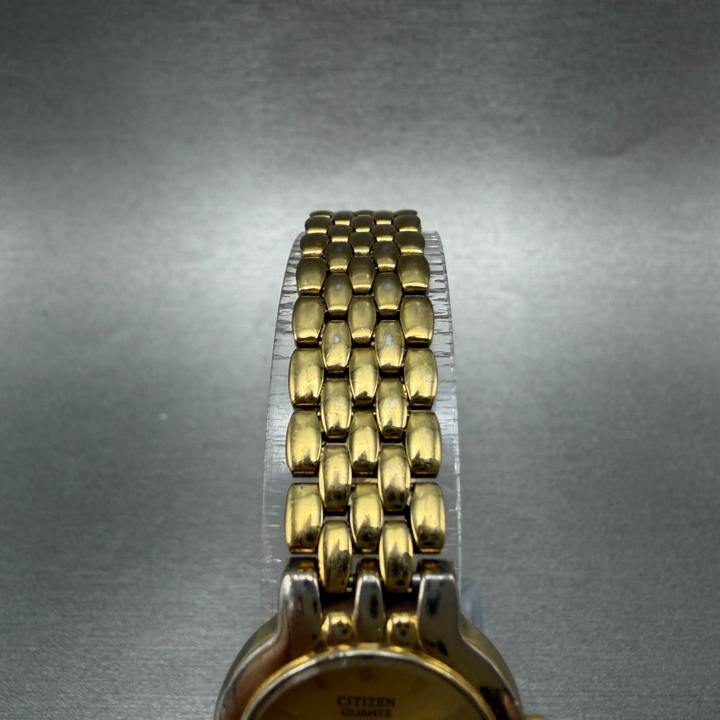 Citizen Watch Women 22mm Gold Dial Gold Tone Round 1020-S54554 New Battery4
