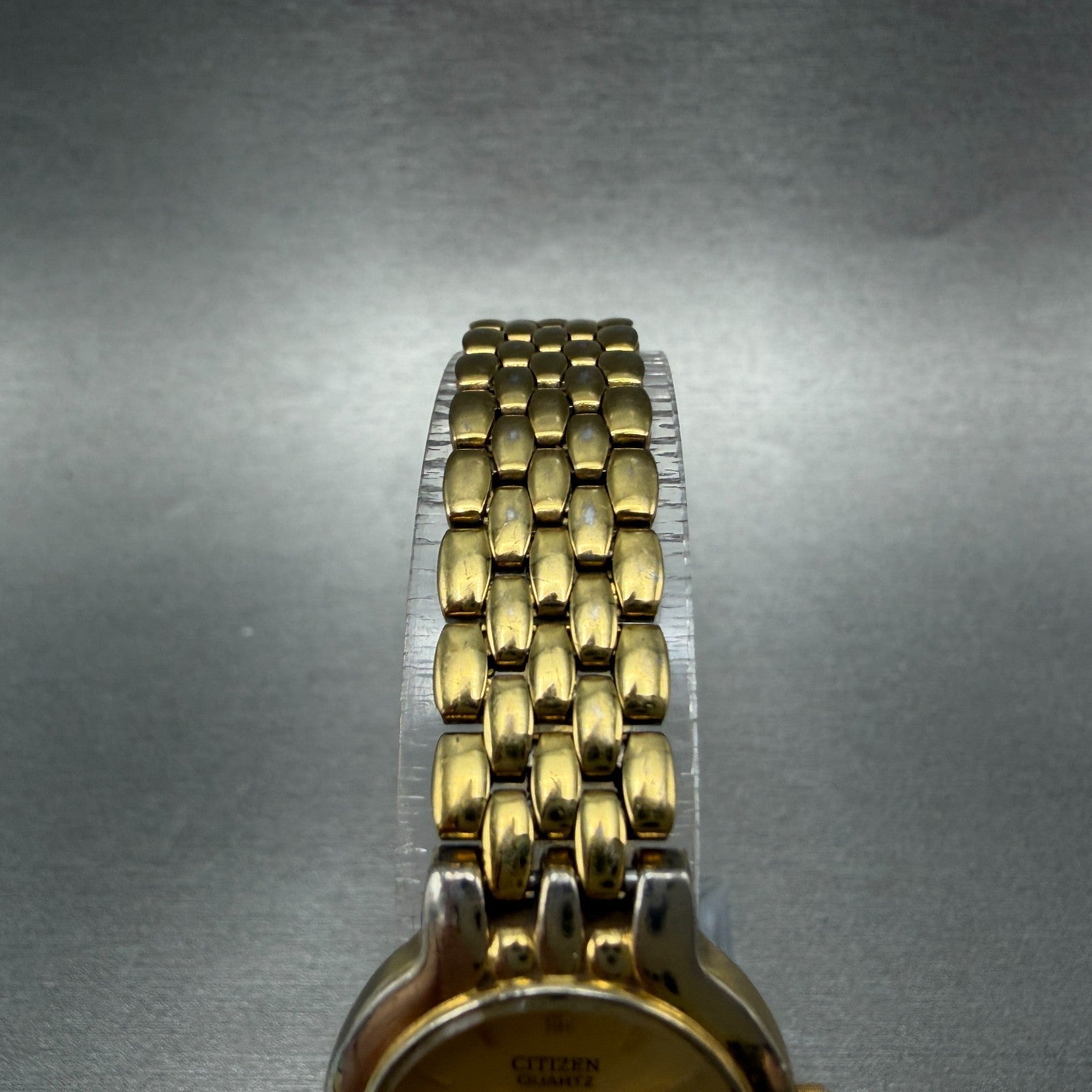 Citizen Watch Women 22mm Gold Dial Gold Tone Round 1020-S54554 New Battery4