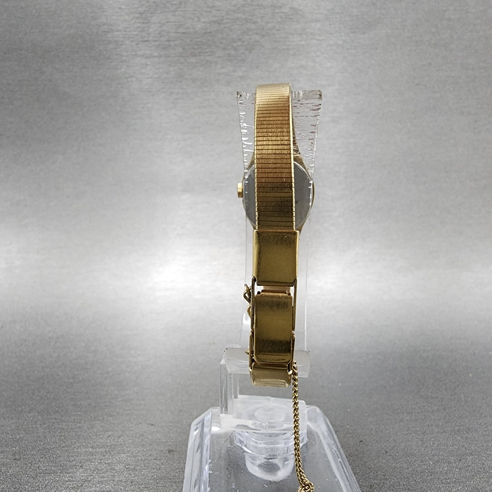 Seiko Watch Women 17mm Champagne Dial Gold Tone Round 73200209 New Battery7