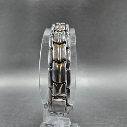 CitizenEco-Drive Watch Women 14mm MOP Dial Two Tone Hexagon G620-S05621 Runs JP7