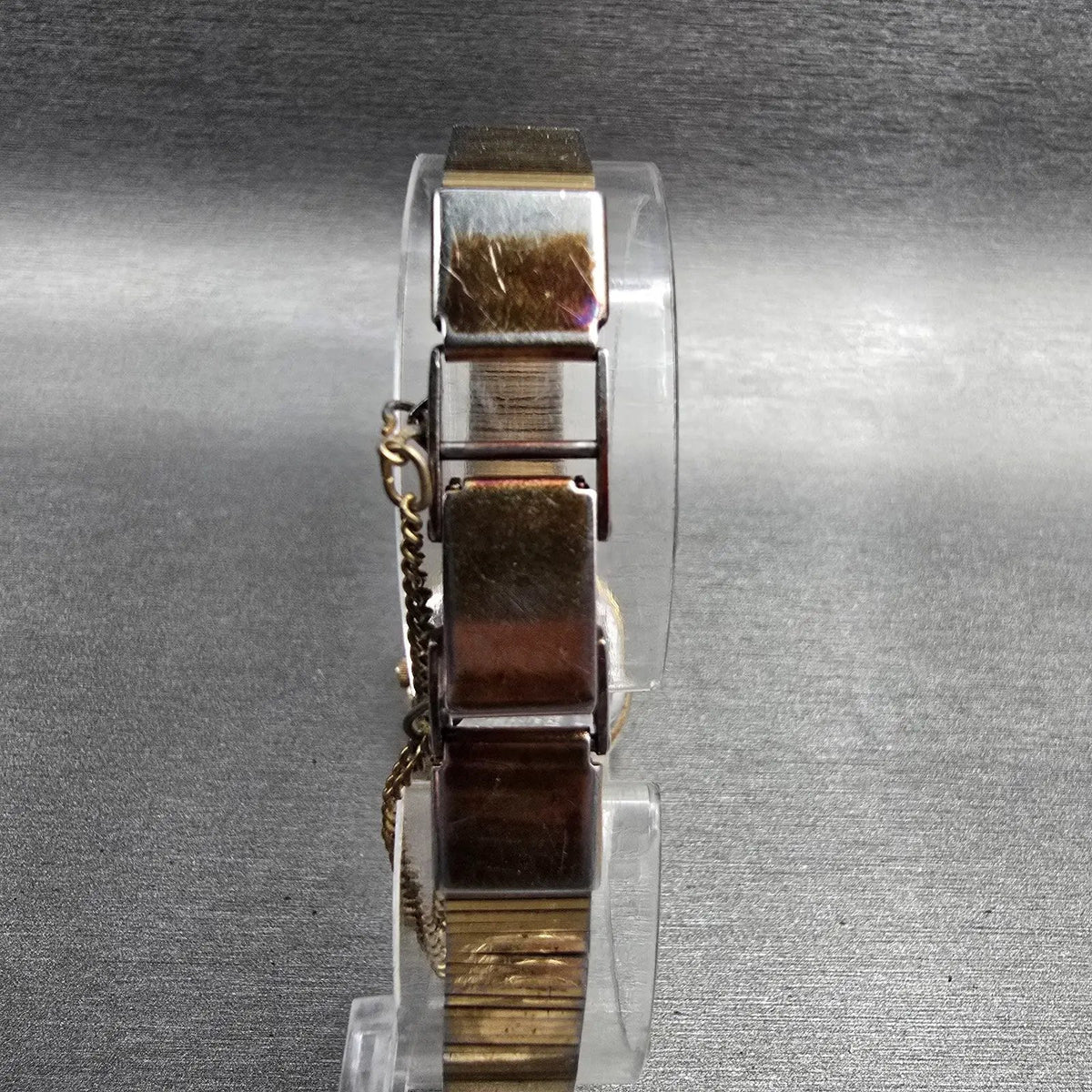 Seiko SQ Watch Women 23mm Gold Dial Gold Tone Daydate 3423-5079 New Battery7