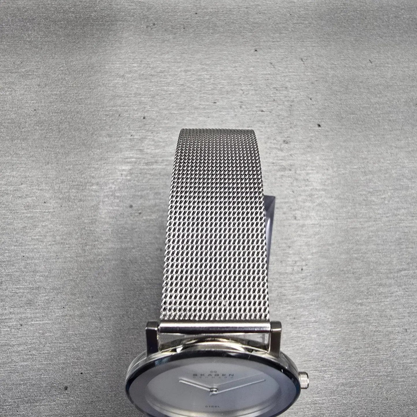 Skagen Watch Men 33mm Silver Dial Silver Tone Round 39LSS New Battery4