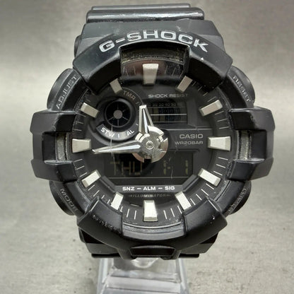 Casio G-Shock GA-700 Watch Men 53mm Analog Digital Black Alarm Chrono New Batt L0
