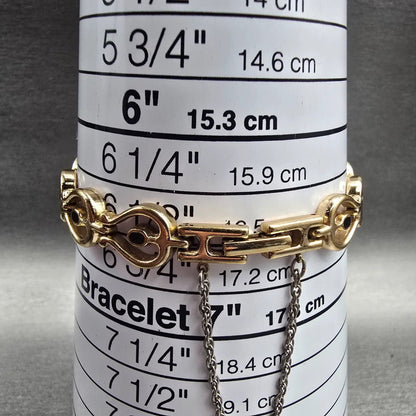 Citizen CQ Watch Women 20mm Black Dial Gold Tone Round 4-102797 New Battery VTG9