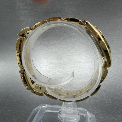 Citizen Watch Women 23mm Black Dial Gold Tone Round 5930-S98993 New Battery ABC8