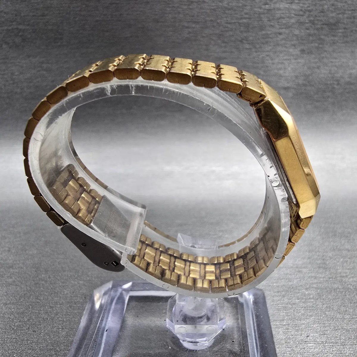 Seiko SX Tank Watch Women 17mm White Dial Gold Rectangle 2Y01-5D20 New Battery8