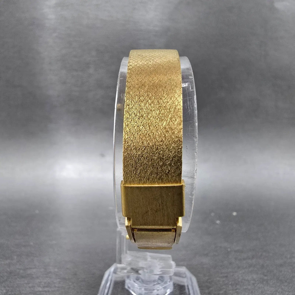 Bulova Accutron Watch Women 20mm Champagne Dial Gold Tone Rectangle P9 PARTS8