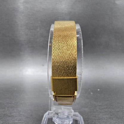 Bulova Accutron Watch Women 20mm Champagne Dial Gold Tone Rectangle P9 PARTS8