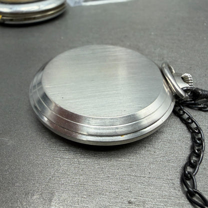 Waltham Pocket Watch 47mm White Dial Silver Tone Grade 220 Manual Wind PARTS!!!!9