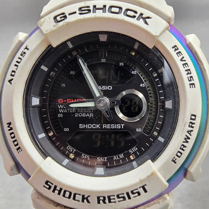 Casio G-Shock G306-X Watch Men 46mm White Black Chronograph Alarm New Battery1