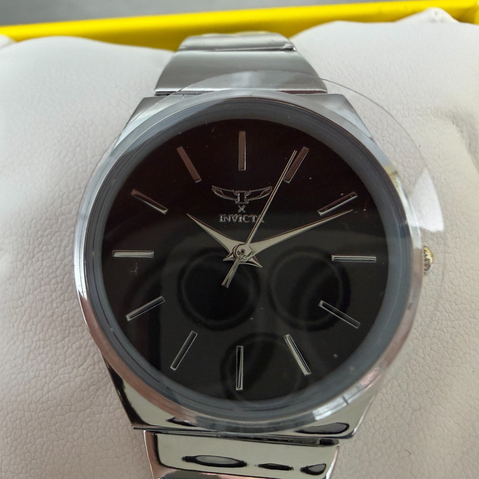 Invicta Celestial Watch Women 28mm Black Dial Silver Tone Round 690521