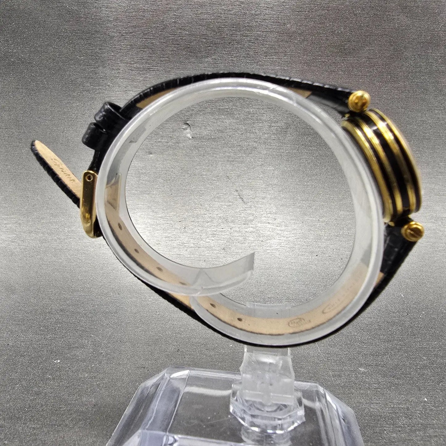 Gucci 2000L Watch Women 22mm Silver Dial Gold Plated Round New Battery Vintage8