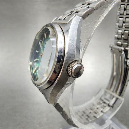 Seiko Automatic Watch Women 25mm Green Dial Silver Tone Daydate 22060510 Runs2