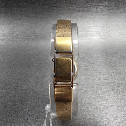 Seiko Watch Women 21mm Black Dial Gold Round 2320-5128 New Battery Vintage7