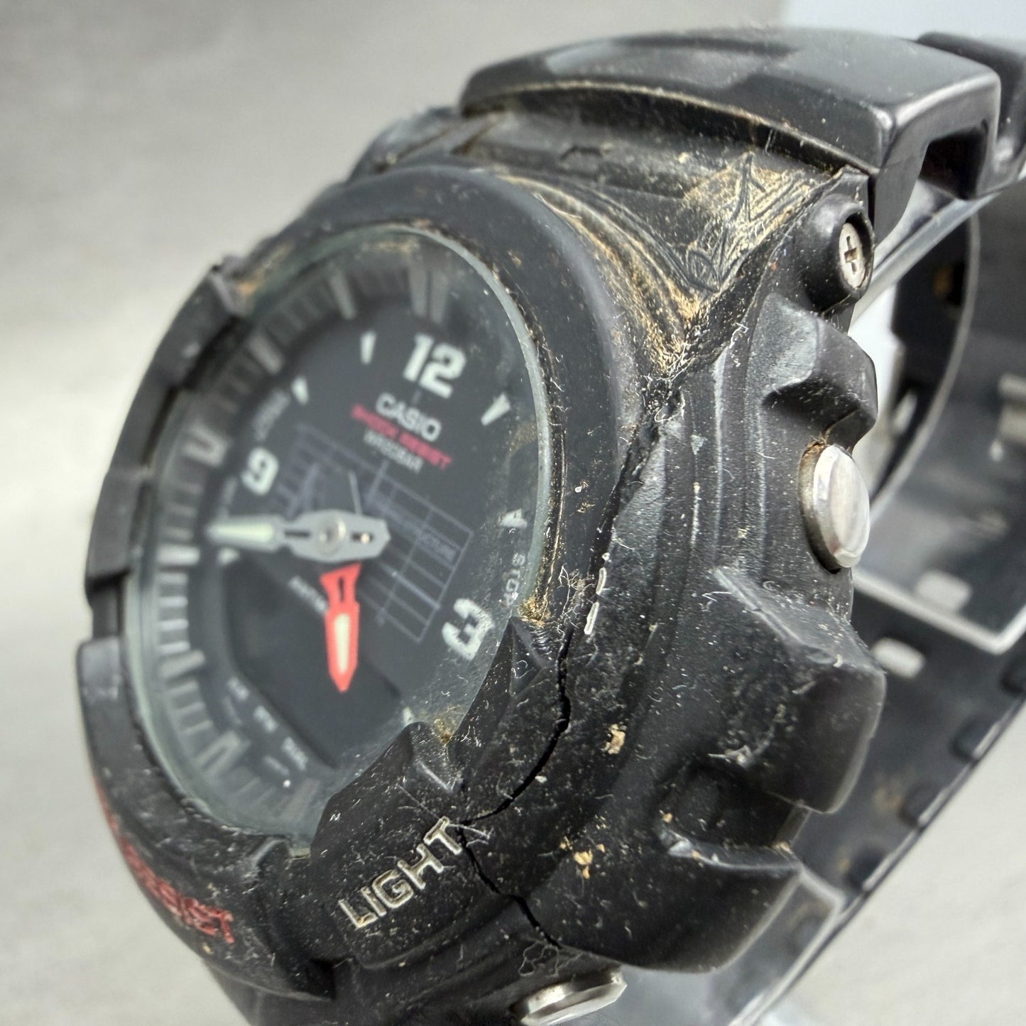 Casio G-Shock G-100Watch Men 48mm Analog Digital Black Tone Round READ!!! NewBat9