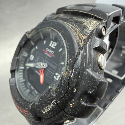 Casio G-Shock G-100Watch Men 48mm Analog Digital Black Tone Round READ!!! NewBat9
